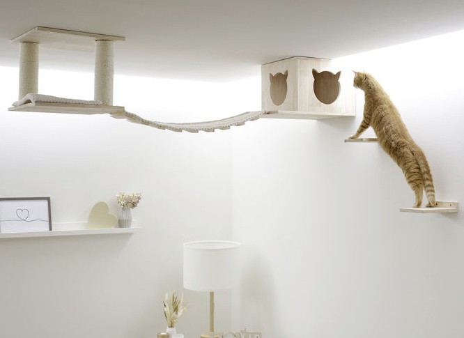 Takmonterad kattlekplats TOP