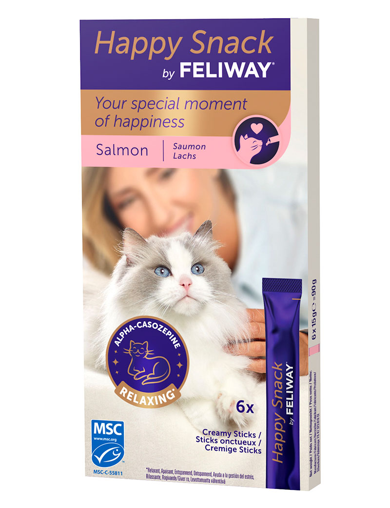 Happy Snack Salmon Feliway 6-pack