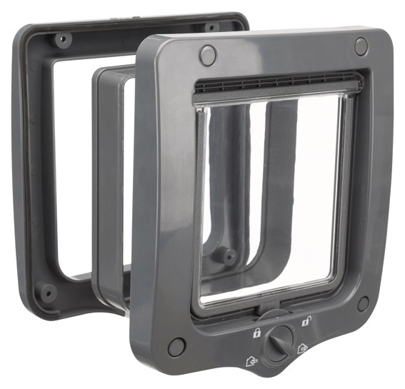 Kattlucka 4-vägs grå med 2 tunnlar