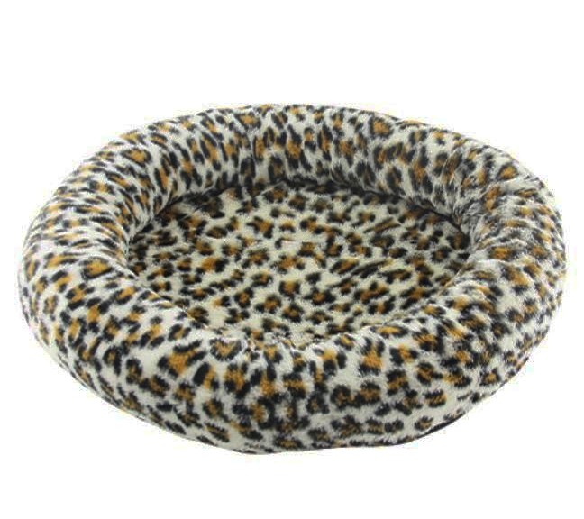 Kattbädd leopard, rundbädd