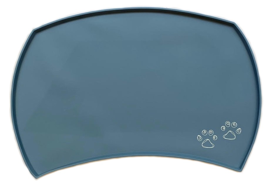 Matskålsunderlägg silikon blå