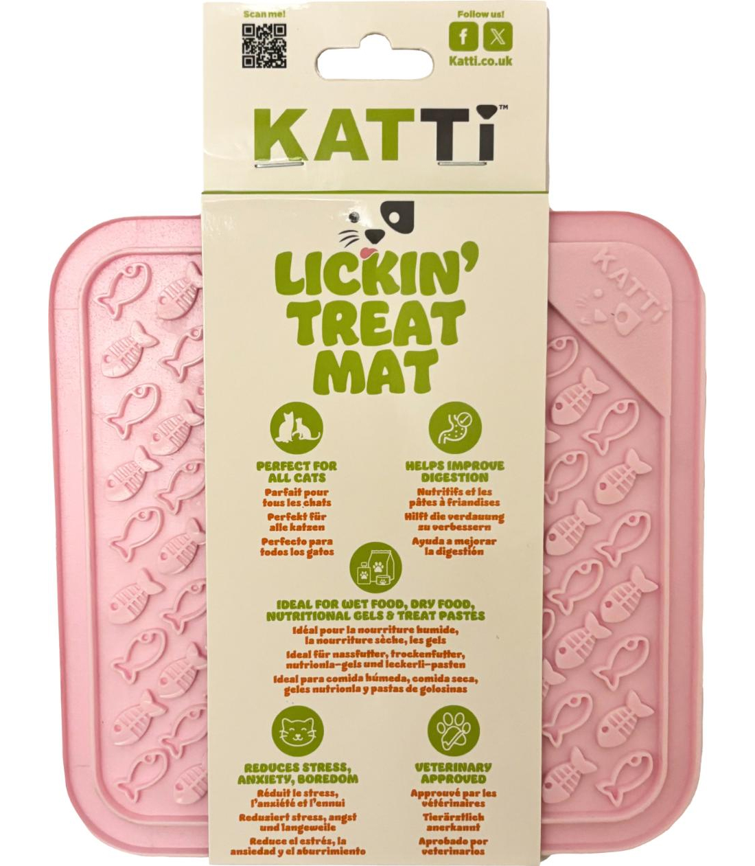 Katti fodermatta rosa fisk