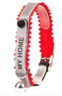 Katthalsband MyHome med reflex Röd