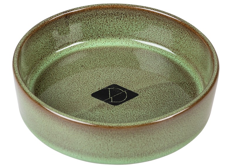 Kattmatskål Grön Jasper