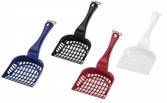 Spade vit/svart/röd/blå