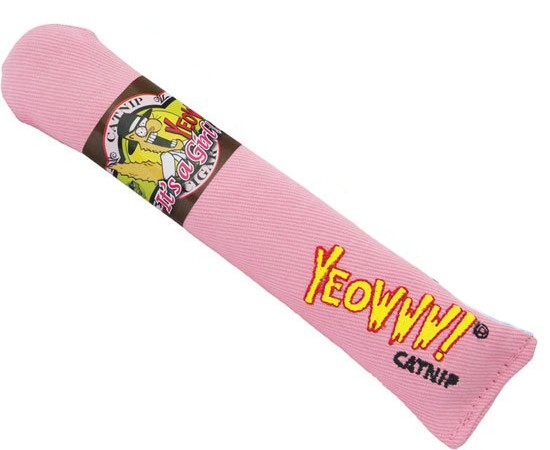 Yeowww Catnip Cigar Cat Toy Rosa