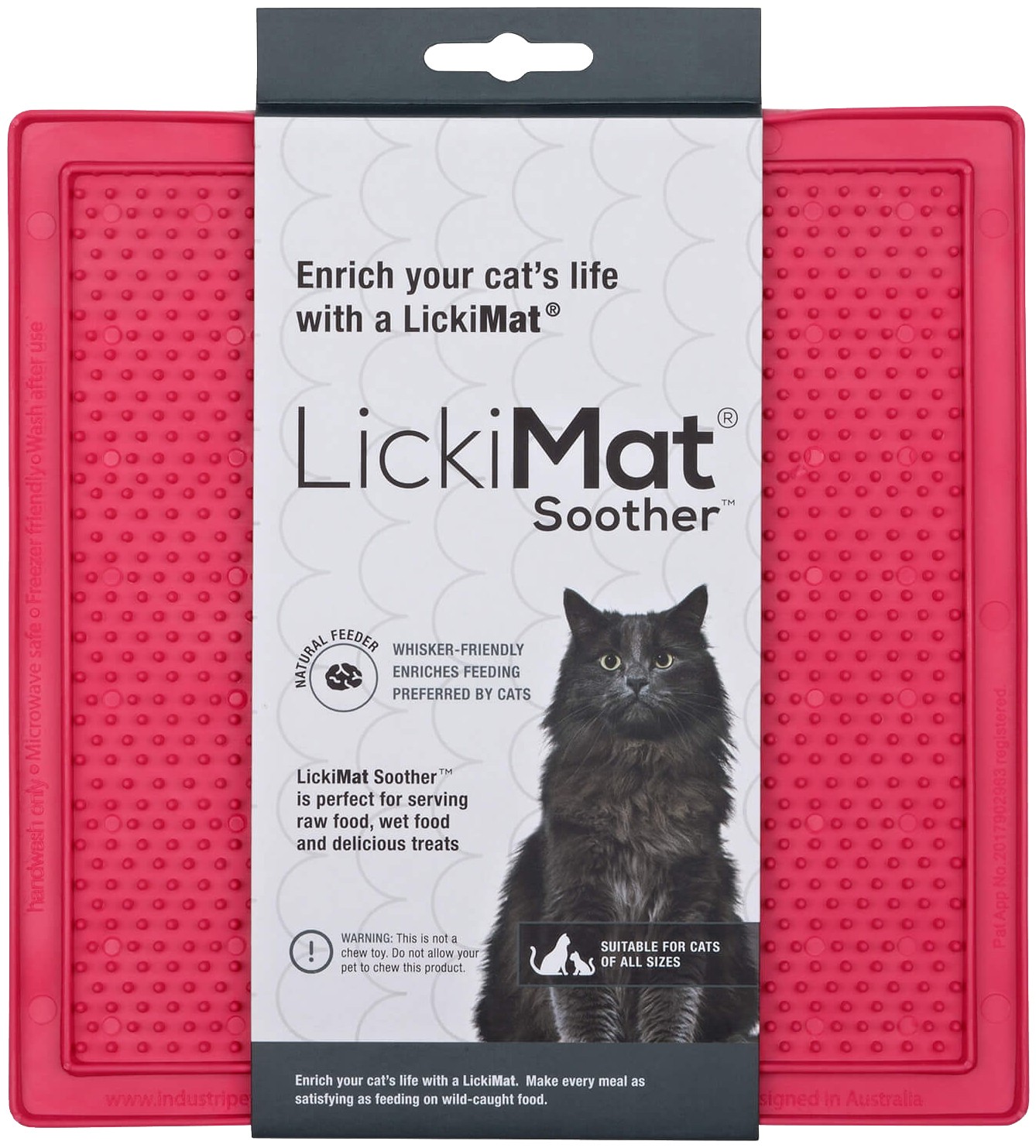 Lickimat Cat Soother rosa 20 x 20 cm