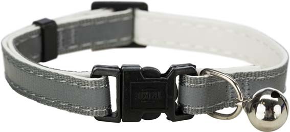 Katthalsband kattunge - med reflex Grå