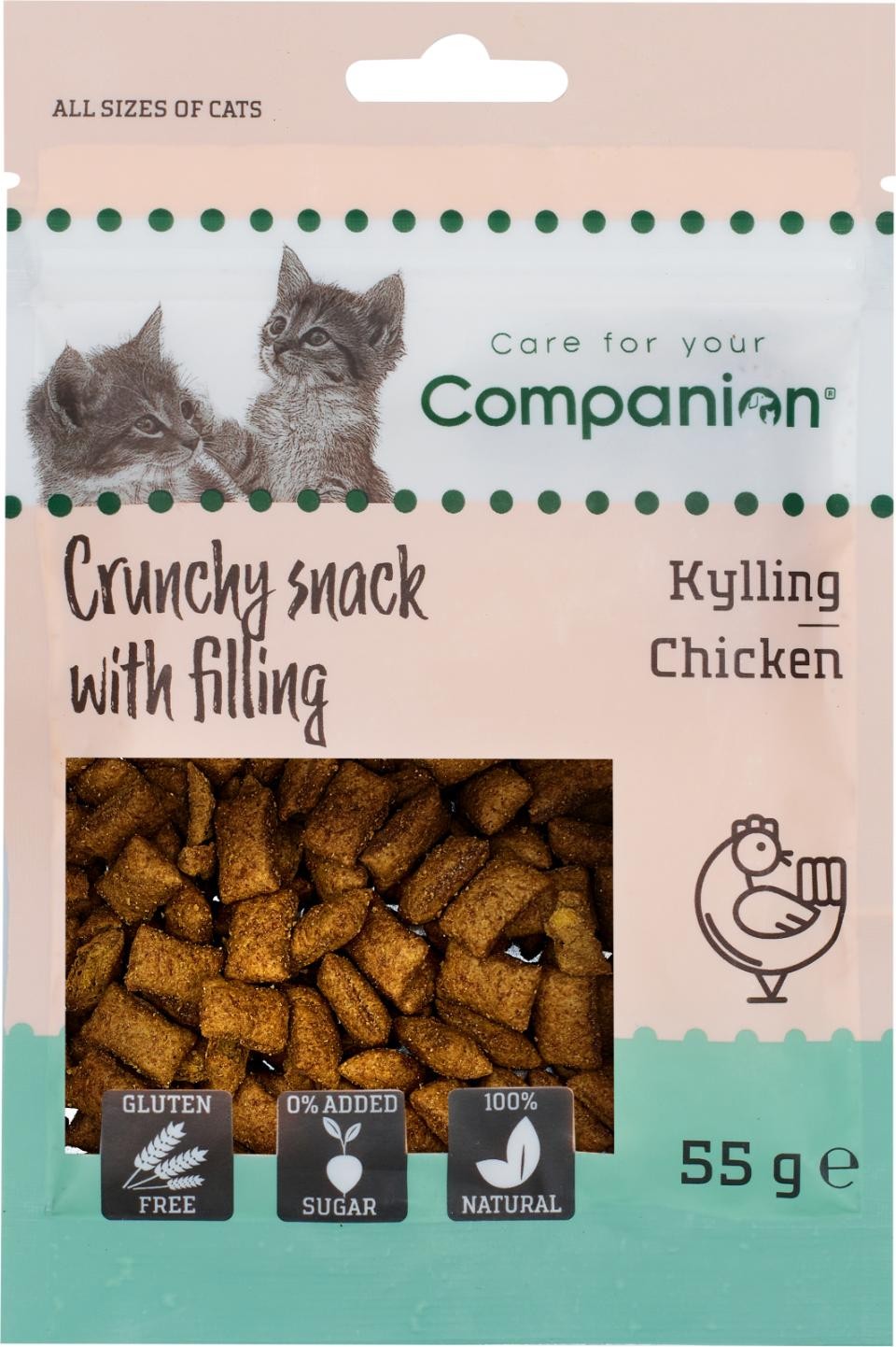 Kattgodis Crunchy med fyllning, chicken