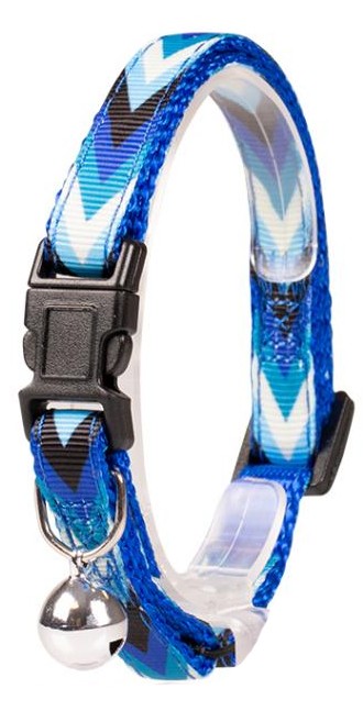 Katthalsband BOHO Blå