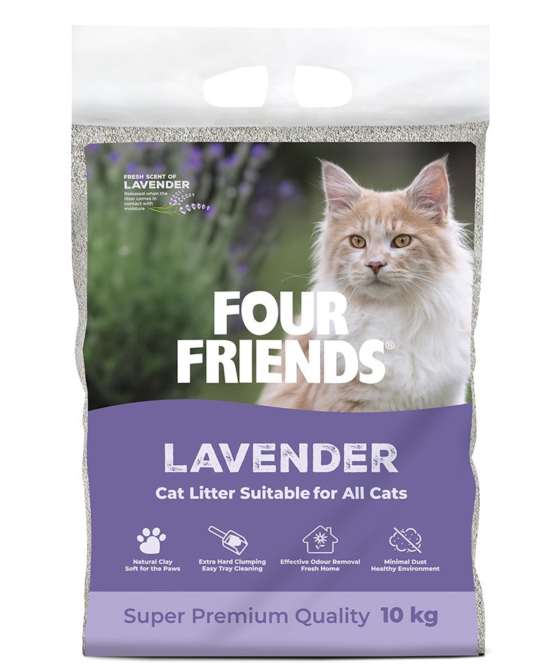 FourFriends Kattsand Lavendel 10 kg