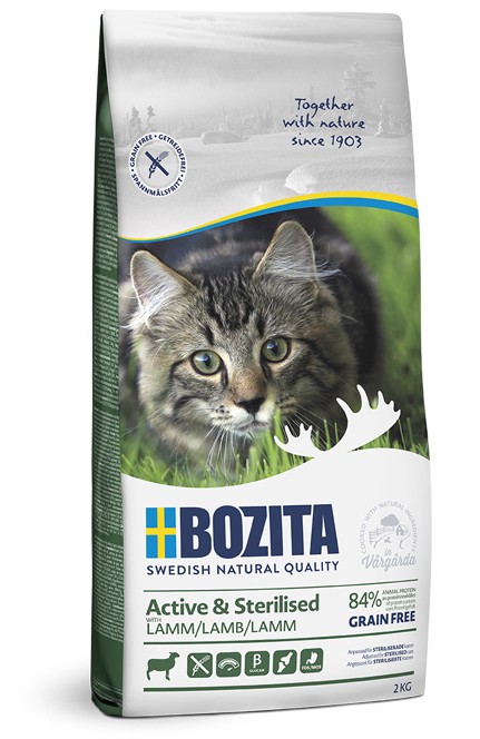Bozita Active & Sterilised Grain free Lamb 2 kg