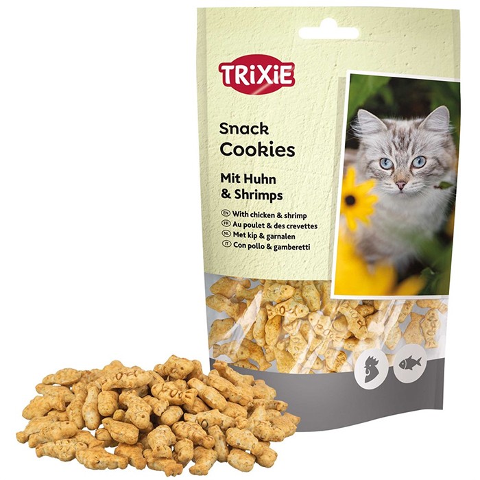 Kattgodis cookies med kyckling och räkor