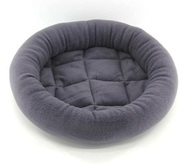 Kattbädd grå, rundbädd