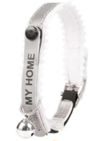 Katthalsband MyHome med reflex Vit