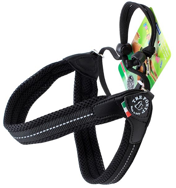 Kattsele Tre Ponti Mesh svart