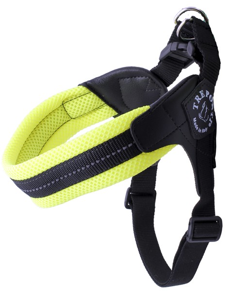 Kattsele Tre Ponti Justerbar mesh Neongul strl 1