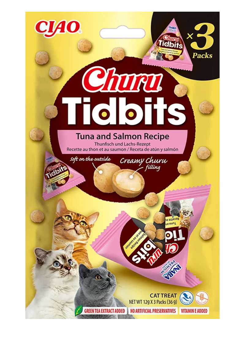 Churu Tidbits Tuna Salmon 3 st