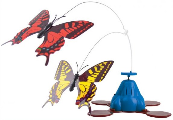 Kattleksak med fjärilar - Whirling Wiggler