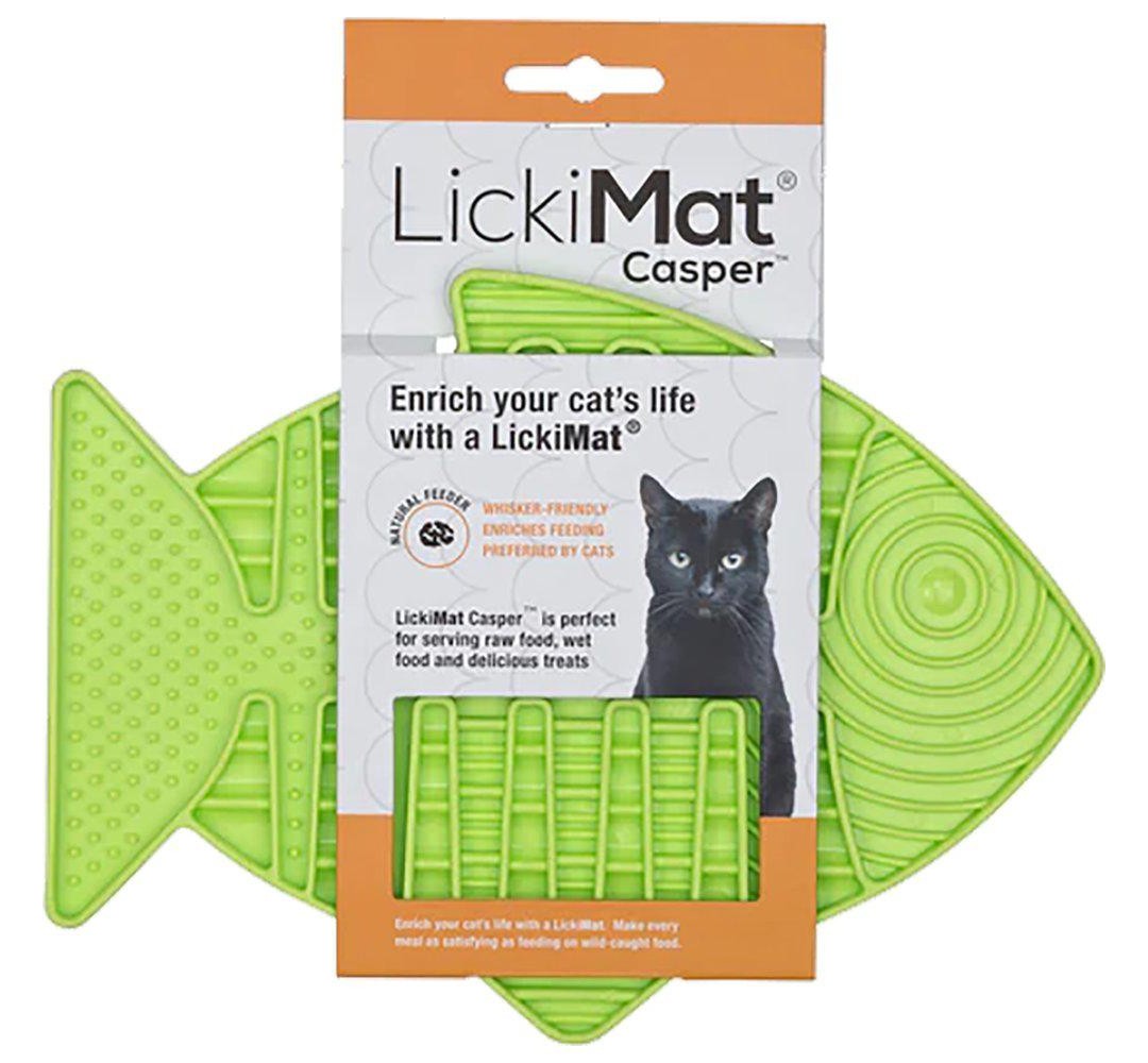 Lickimat Cat FISK grön 22 x 15 cm