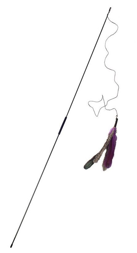 Kattleksak vippa med fjäder 92 cm