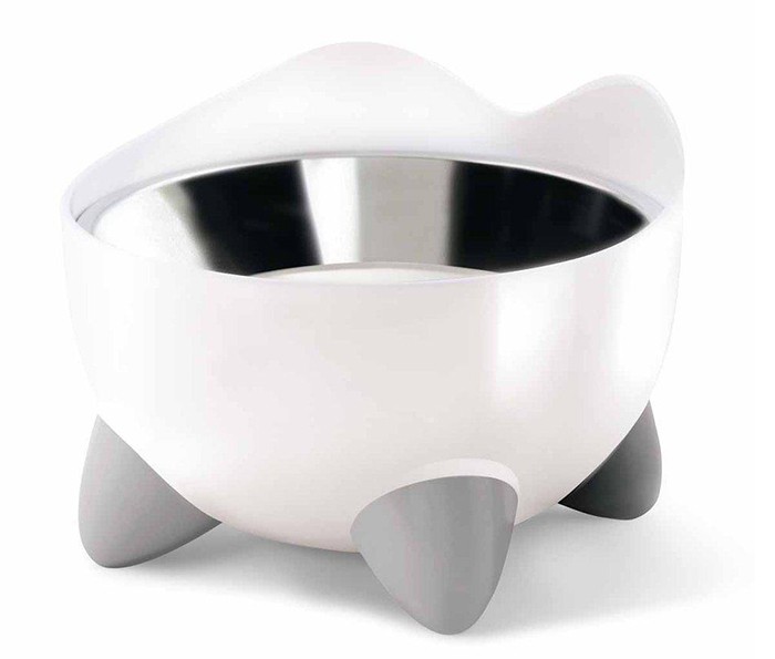 CatIt Pixi hög kattmatskål, 2 insatser