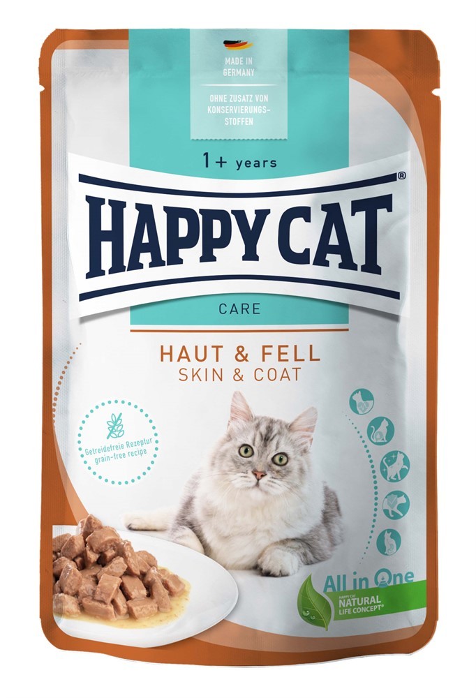Happycat i sås Skin & Coat 85g