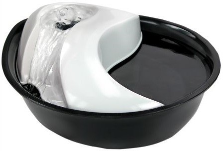 Raindrop svart-vit vattenfontän 1,8 liter