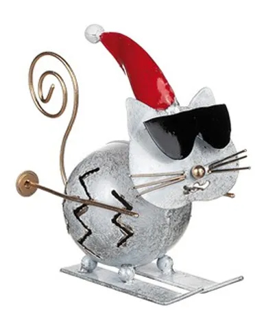 Prydnadskatt på skidor (Vit)