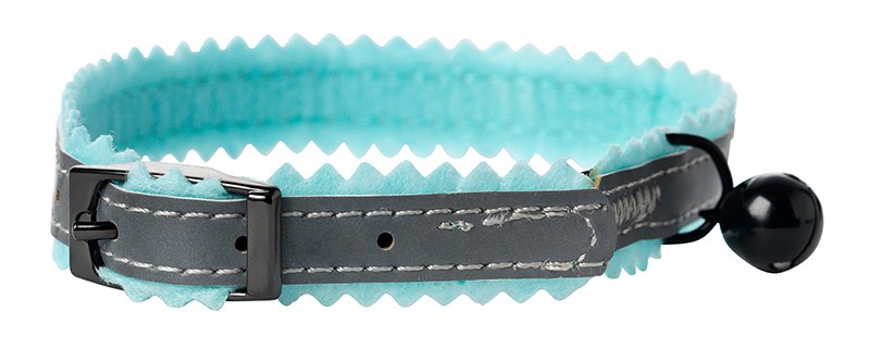 Katthalsband reflex fleecefoder turkos