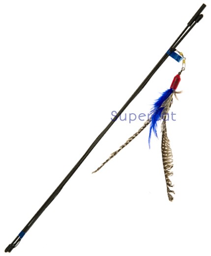 Da Bird spö kattleksak naturell fjäder