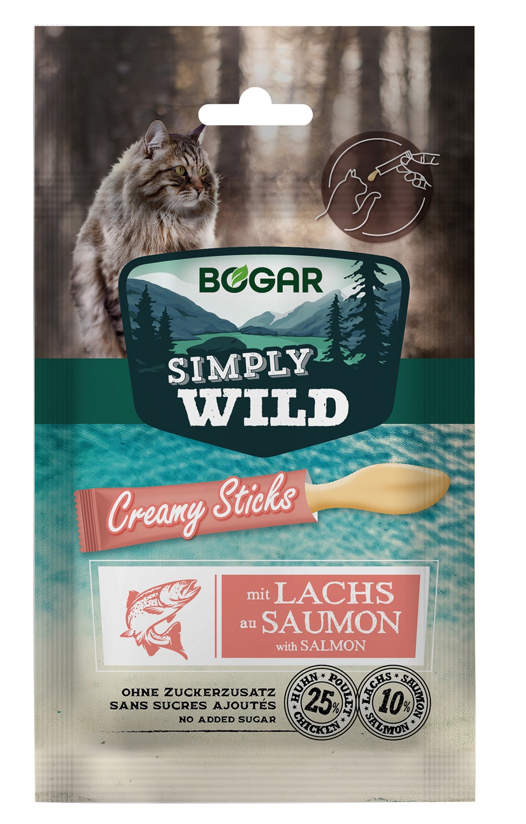 Simply Wild Creamy Sticks Salmon