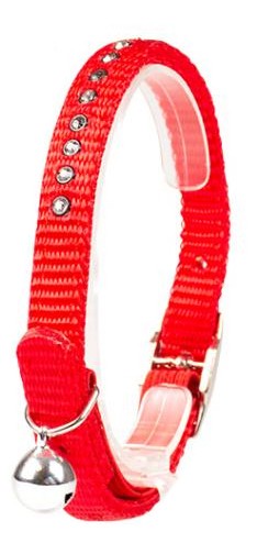Katthalsband Diamonds Röd