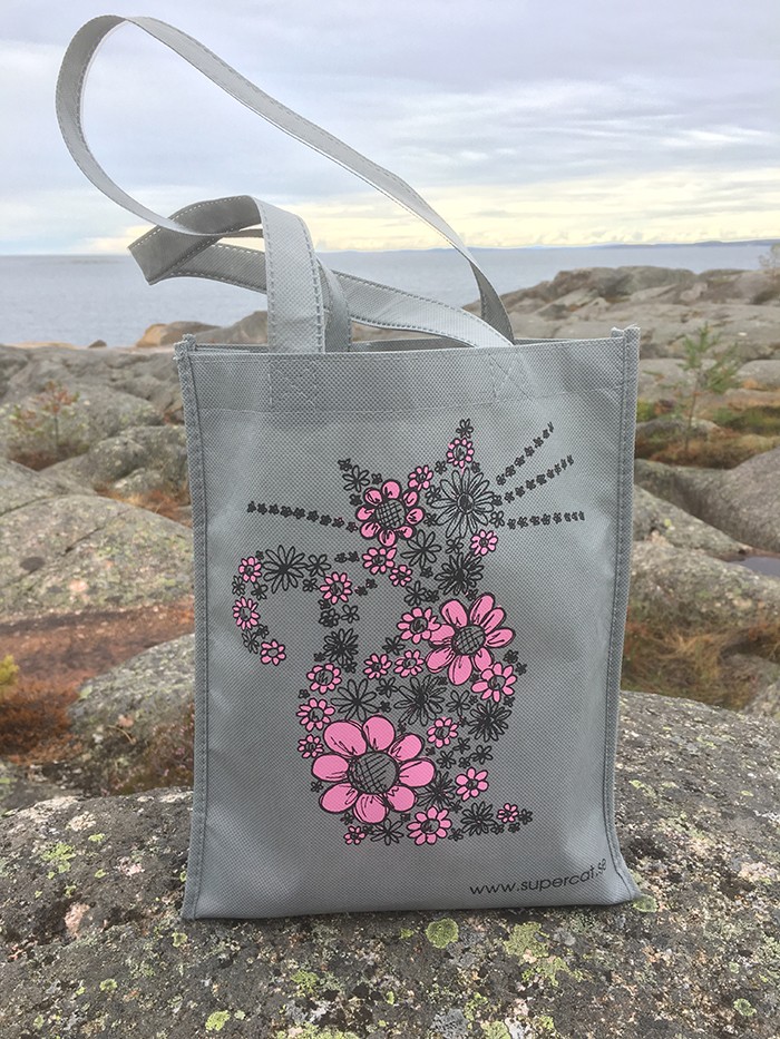Supercat nice bag Blommiga katten
