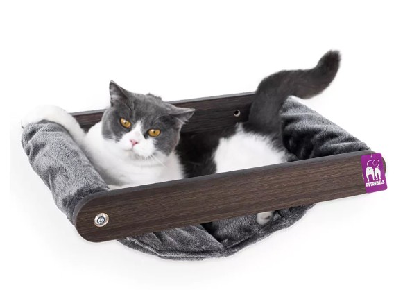 Katthylla hängmatta Lazy Wenge