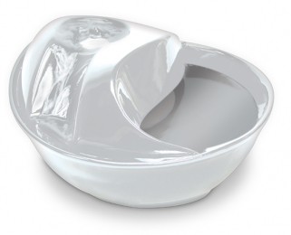 Raindrop vattenfontän vit keramik, 1,8 liter