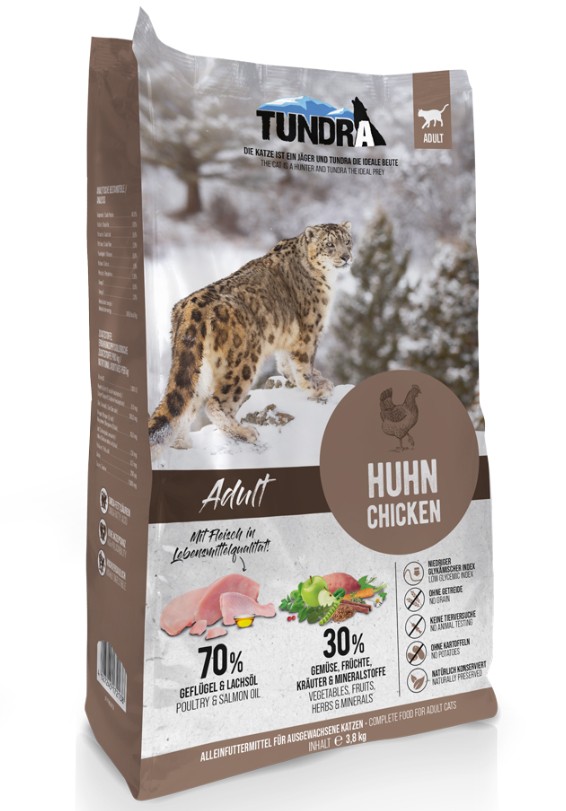 Tundra kattfoder kyckling 3,8 kg