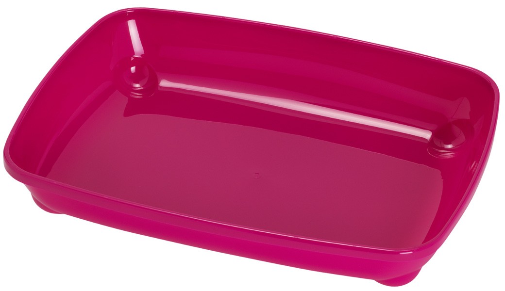 Kattlåda för utställningsbur rosa