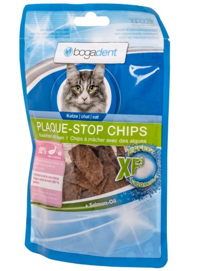 Plaque-stop katt, chips med fisk