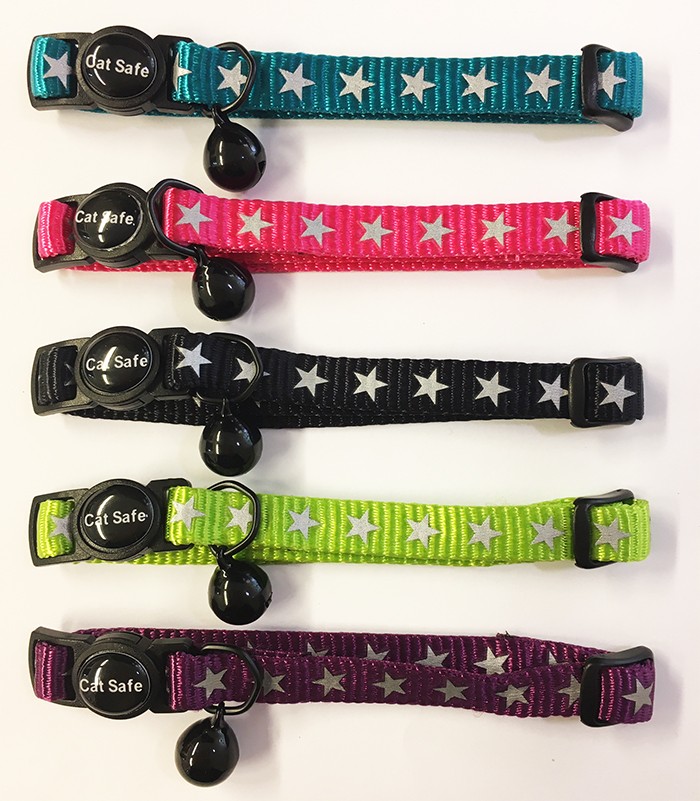 Katthalsband Star svart