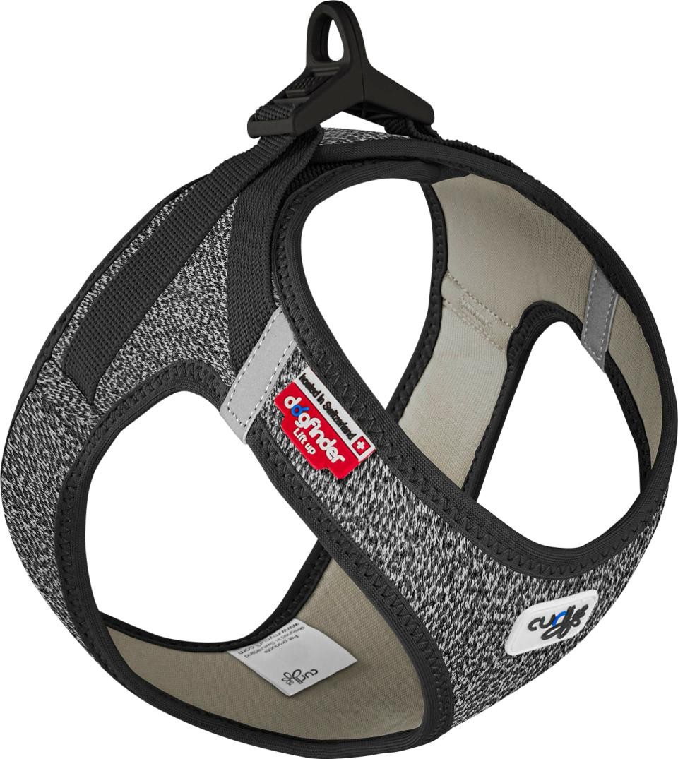 Curli Vest sele Clasp Merino Black Small