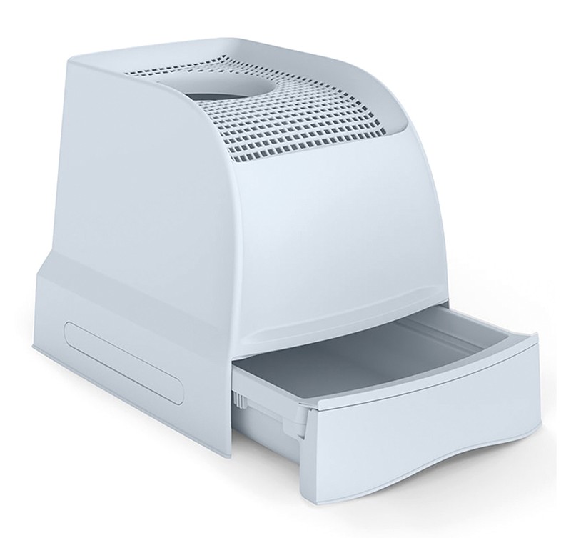 Kattlåda igloo ljusblå