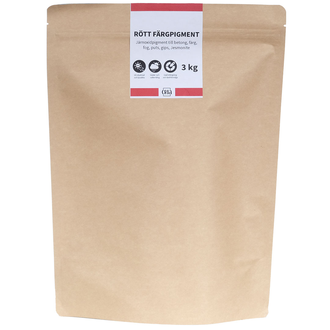 Rött färgpigment, 3 kg