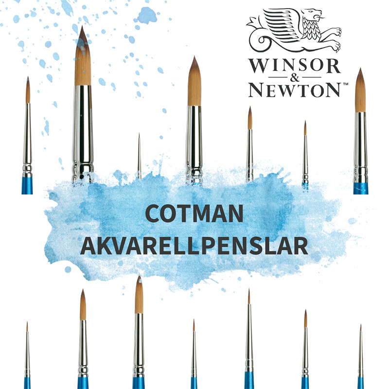 Cotman Akvarellpenslar i olika storlekar