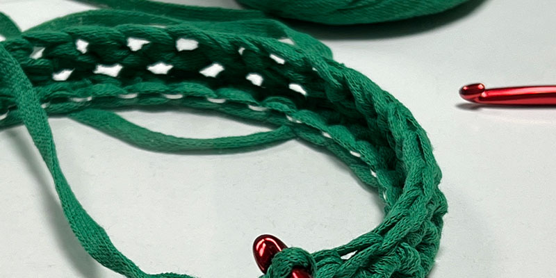 Ribbon bandgarn med korgbotten i akryl