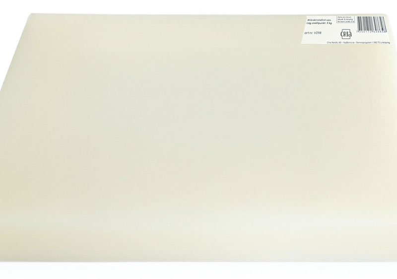 Mikrokristillint vax 5 kg Mikrokristillint vax till gjutning, ytbehandling, ljus och skulptering med mera.