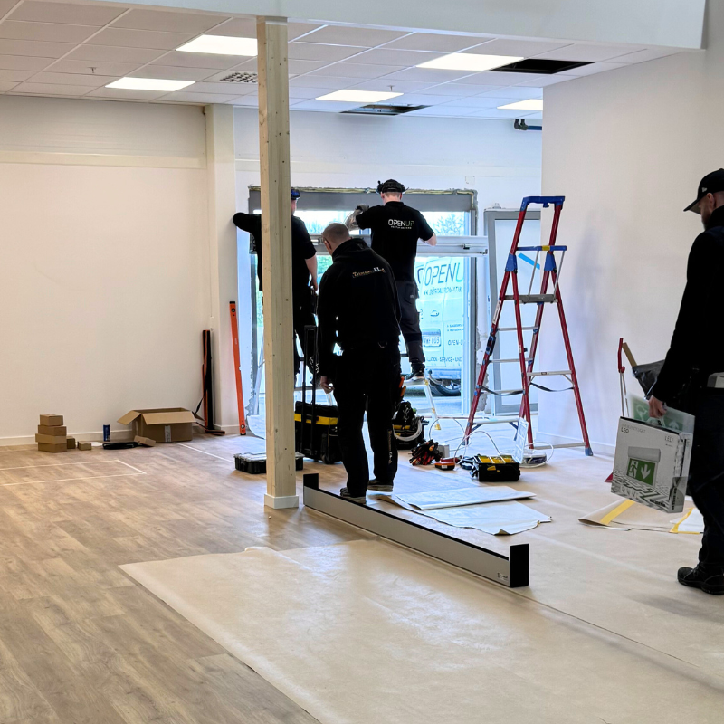 Bygge på Bonnorpsgatan 1 - Crias nya lokal