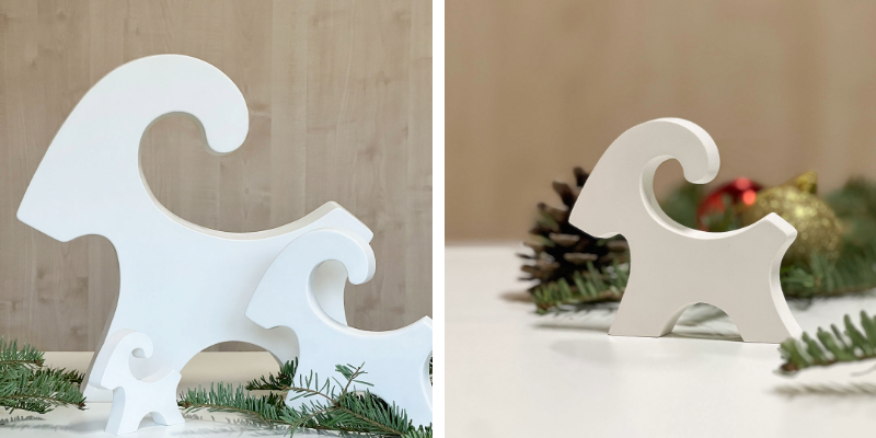 Julbock gjutform Julbock gjutform i tre olika storlekar