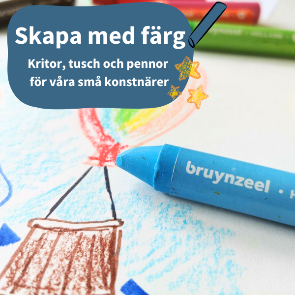 Kritor, tusch och pennor för små konstnärer