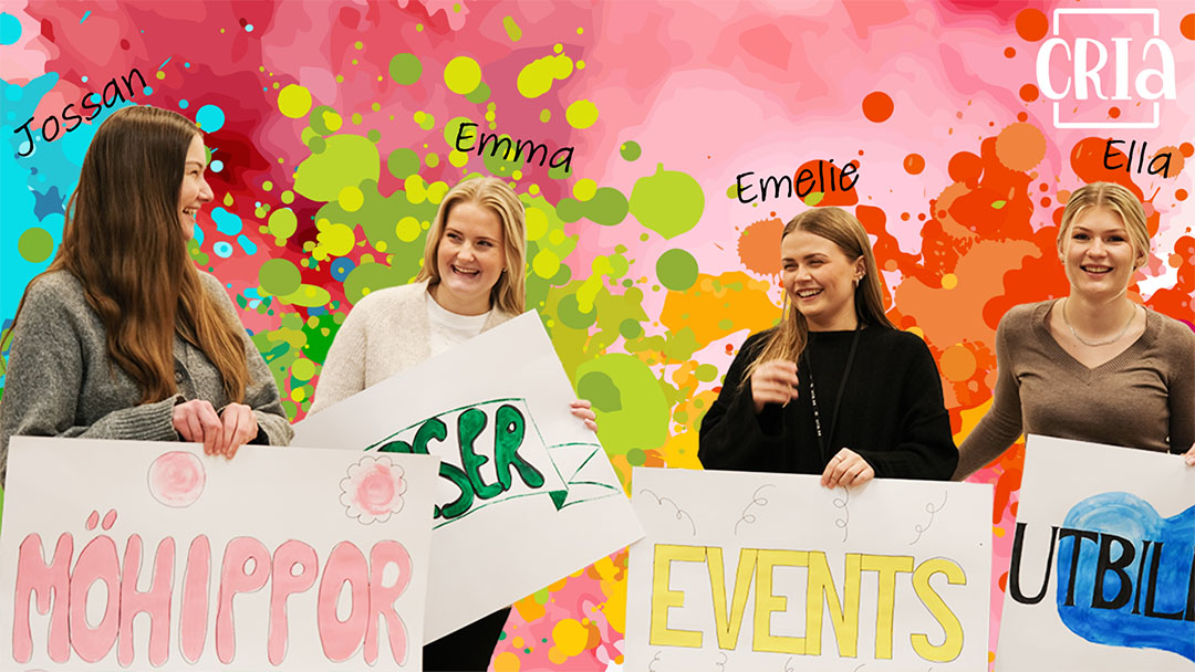 Jossan, Emma, Emelie och Ella. Fyra stycken kvinnor som jobbar på Cria i Linköping